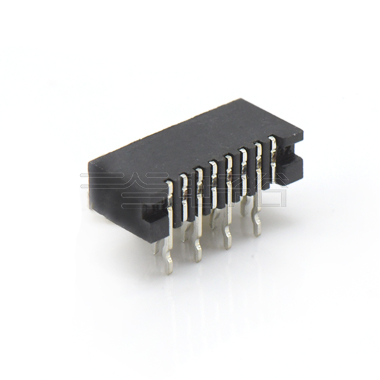 Pitch 1.00mm 90º C型 卧插 8Pin 黑色